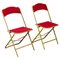 French Folding Theater Chairs, 1960s, Set of 2 1