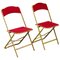 French Folding Theater Chairs, 1960s, Set of 2 18