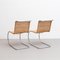 Rattan MR10 Easy Chairs by Mies Van Der Rohe, 1960s, Set of 2 12