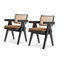 051 Capitol Complex Office Chair with Cushions by Pierre Jeanneret for Cassina, Set of 4, Image 3