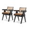 Chaise de Bureau 051 Capitol Complex avec Coussins par Pierre Jeanneret pour Cassina, Set de 4 3