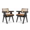 Chaise de Bureau 051 Capitol Complex avec Coussins par Pierre Jeanneret pour Cassina, Set de 4 4