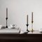 Steel with Black Powder Coating Jazz Candleholders by Max Brüel for Glostrup, Set of 4 11