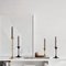 Steel with Black Powder Coating Jazz Candleholders by Max Brüel for Glostrup, Set of 4 12
