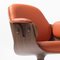 Orange Leather Plywood Low Lounger Armchair by Jaime Hayon 3