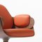 Orange Leather Plywood Low Lounger Armchair by Jaime Hayon 4