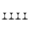 Candelabros Jazz de acero con revestimiento en polvo negro de Max Brüel para Glostrup. Juego de 4, Imagen 4