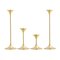 Steel with Brass Plating Jazz Candleholders by Max Brüel for Glostrup, Set of 4 6