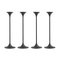 Steel with Black Powder Coating Jazz Candleholders by Max Brüel for Glostrup, Set of 4 1