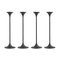 Steel with Black Powder Coating Jazz Candleholders by Max Brüel for Glostrup, Set of 4, Image 1