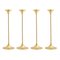 Steel with Brass Plating Jazz Candleholders by Max Brüel for Glostrup, Set of 4 4