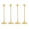 Steel with Brass Plating Jazz Candleholders by Max Brüel for Glostrup, Set of 4, Image 4