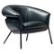 Green Leather and Iron Grasso Armchair by Stephen Burks for Bd, Image 1