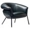 Green Leather and Iron Grasso Armchair by Stephen Burks for Bd 2
