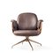 Plywood Walnut Leather Low Lounger Armchair by Jaime Hayon, Image 3