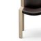 Wood and Sørensen Leather 300 Chair by Joe Colombo for Hille, Set of 4 7