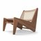 Fauteuil Kangourou en Bois et Jonc Tressé par Pierre Jeanneret pour Cassina 4