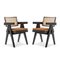 051 Capitol Complex Office Chair by Pierre Jeanneret for Cassina, Set of 4 4