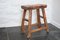 Tabouret de Ferme Rustique en Orme 1