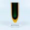 Sommerso Murano Glass Block Vase by Flavio Poli for Alessandro Mandruzzato, Italy, 1960s 1