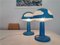Lampes de Bureau Champignon Bleues par Henrik Preutz pour IKEA, 1990s, Set de 2 4