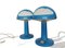 Blaue Cloud Mushroom Tischlampen von Henrik Preutz für IKEA, 1990er, 2er Set 2
