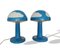 Blaue Cloud Mushroom Tischlampen von Henrik Preutz für IKEA, 1990er, 2er Set 1