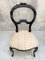 Napoleon III Ebonised Hand Carved Balloon Chairs, Set of 4 3