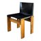 Black and Brick Leather and Walnut Monk Dining Chairs by Afra and Tobia Scarpa for Molteni, 1973, Set of 8, Image 9