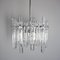 Chandelier with 36 Ice Glass Pieces from Kinkeldey, Image 11