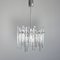 Chandelier with 36 Ice Glass Pieces from Kinkeldey, Image 1
