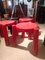 Stools in Red and Black from Kartell, Set of 5 7