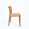 Danish Oak No. 84 Chairs by Niels Otto (N O) Møller for Møller Mobelfabrik, Set of 6, Image 4