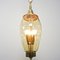 Three-Light Glass & Brass Hallway Lantern Attributed to Fontana Arte 10