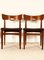 Danish Teak and Black Vinyl Chairs from Bramin, 1960s, Set of 4, Image 1