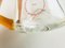 Flasche aus orangefarbenem & klarem Muranoglas mit silbernem Korken von Cleto Munari, 1990er 6
