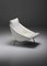 Lounge Chair in White Vinyl, 1950s 7