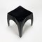 Italian Fiberglass Black Stool, 1960s 11