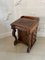 Silla Davenport victoriana antigua de madera nudosa de nogal, Imagen 1