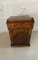 Silla Davenport victoriana antigua de madera nudosa de nogal, Imagen 8