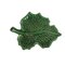 Small Glazed Green Ceramic Leaf Vase by Vallauris France, Image 4