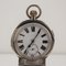 20th Century Edwardian Solid Silver & Glass Inkwell With Clock, Chester, 1900s 6