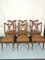 Italian Wood Dining Chairs, 1950s, Set of 6 1