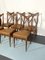Italienische Esszimmerstühle aus Holz, 1950er, 6er Set 11