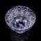 Vintage English Decorative Glass Bowl, 1930s, Image 6