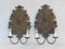 French Floral Wall Lights in Tôle Repoussé, Set of 2 1