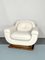 Art Deco White Sofa and Armchair, Italy, 1930s, Set of 2, Image 14