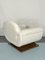 Art Deco White Sofa and Armchair, Italy, 1930s, Set of 2 8