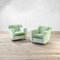 Armchairs in Fabric & Wood by Melchiorre Bega for Casa D., Milan, Late 1930s, Set of 2, Image 1