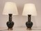 Large Italian Metal and Brass Table Lamps in the Style of Gio Ponti, Set of 2 6